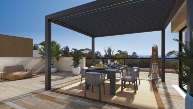 Penthouse  Marbella Lake, a modern development at the heart of Golf Valley in Nueva Andalucía.