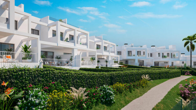 Town House Bahia de las Rocas Golden View II, contemporary style townhouses in Manilva