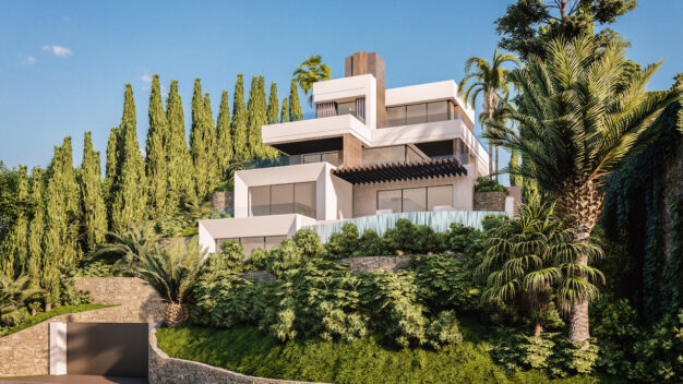 Villa  Off-plan contemporary minimalist villa, 1146 m2 built area, walking distance to Puerto Banus, unbeatable location