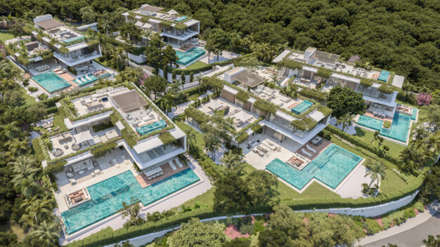 Villa Cascada de Camojan Exkluzivní rozvoj pěti luxusních vil v vyhledávané oblasti Camojan v Marbelle Golden Mile